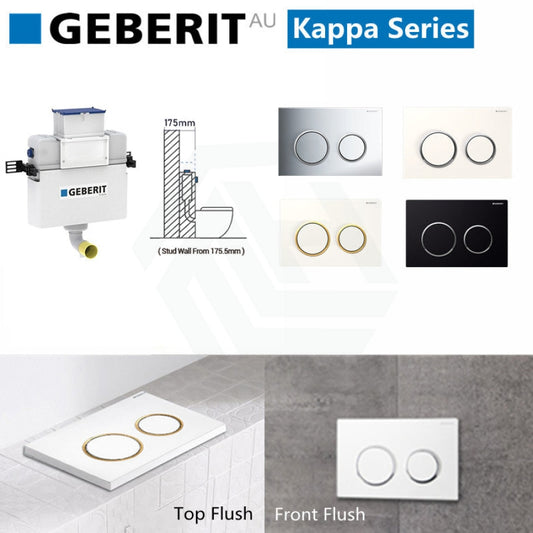 Geberit Kappa Frameless Inwall Cistern Button Suitable For Major Back To Wall S Or P Trap Toilet