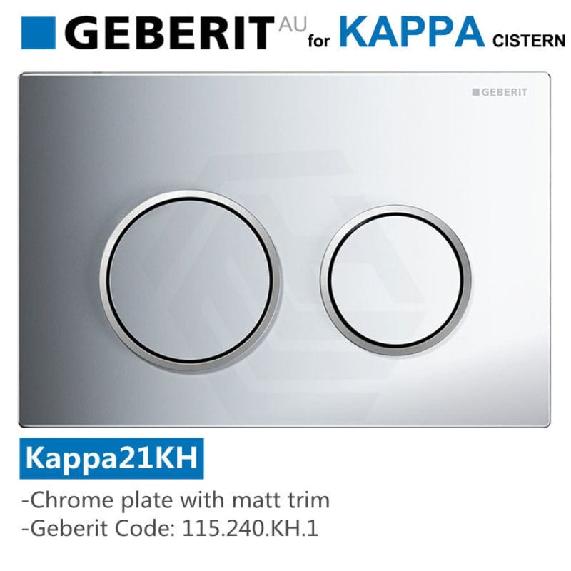 Geberit Kappa Toilet Button For Inwall Cistern Chrome
