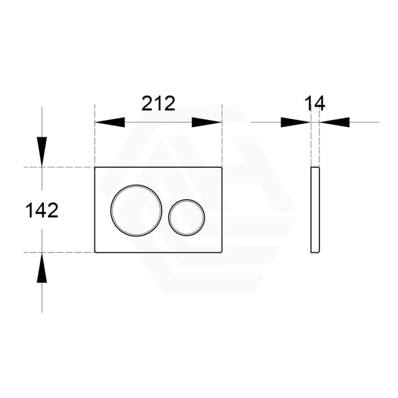 Geberit Kappa21Kj Toilet Button White Plate Chrome Trim For Concealed Cisterns 115.240.kj.1