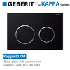 Geberit Kappa21Km Toilet Button Gloss Black Plate Chrome Trim For Concealed Cisterns 115.240.Km.1