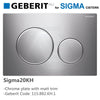 Geberit Sigma Toilet Button For Concealed Cistern Chrome