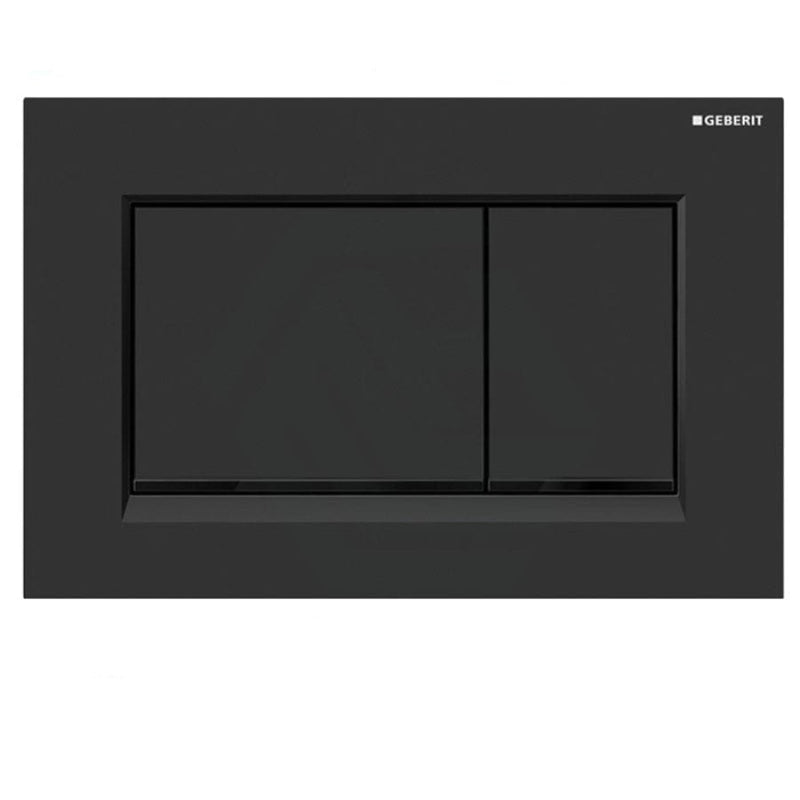 Geberit Sigma30MBM Matt Black Plate Offset Trim Fingerprint-resistant Button for Toilet Cistern 115.883.16.1