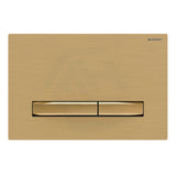 Geberit Sigma50Qf Fingerprint-Resistant Brushed Brass Toilet Button For Concealed Cistern