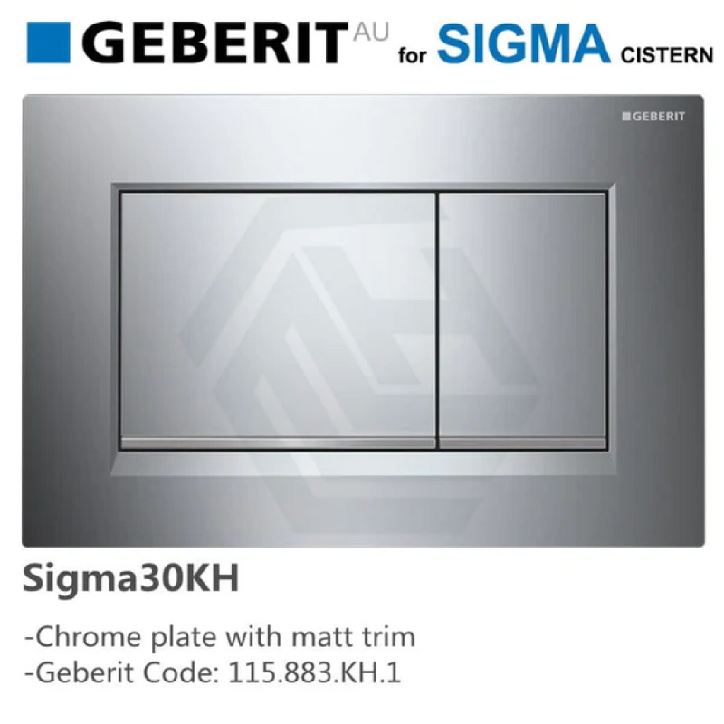 Geberit Sigma8 Inwall Cistern With Rimless Wall Faced Toilet Pan Push Button Chrome Plate Matt Trim