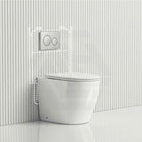 Geberit Sigma8 Inwall Concealed Cistern And Rimless Wall Faced Toilet Pan With Push Button Set