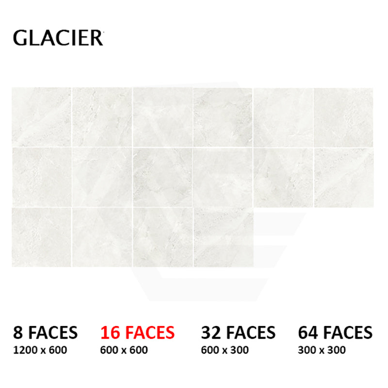 Capri Glacier Surface Tec Stone Look Light Grey 300/600/1200mm Tile