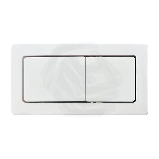 Gloss White Fienza Square Toilet Flush Button Plate For Back To Wall Suite Toilets Push Buttons