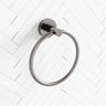 Norico Round Gunmetal Hand Towel Ring Wall Mounted Bathroom Products