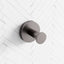 Robe Hook Stainless Steel Round Gunmetal Grey