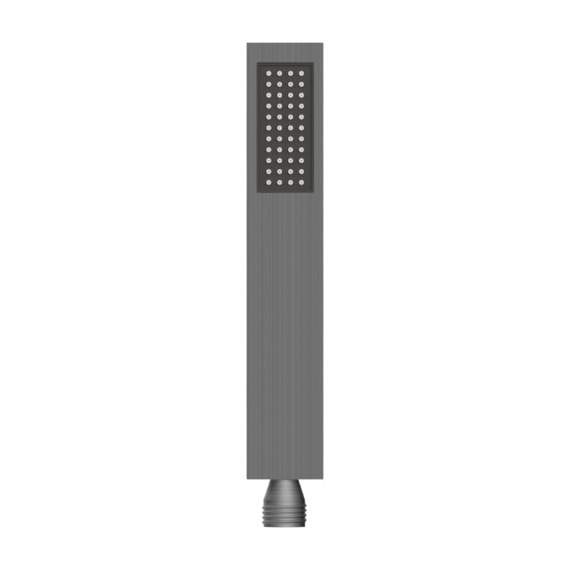 Brass Handheld Shower Square Gunmetal Grey