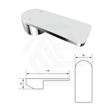 Oval Basin/Bath Wall Mixer with Spout Dress Kit Only Colour & Handles Available