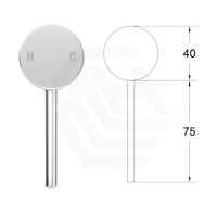 Chrome Solid Brass Mixer Handle for Bathtub and Basin