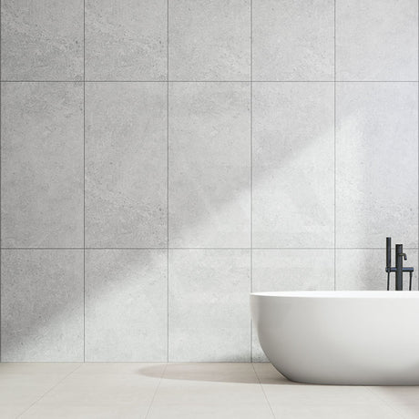 Flat-Alps White Stone Look In & Out 300/600/1200mm Tile