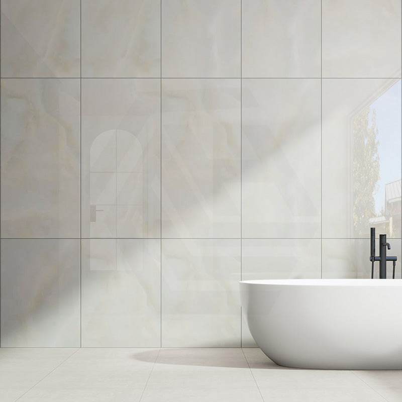 Jade Beige Marble Look Polished 600/1200mm Tile