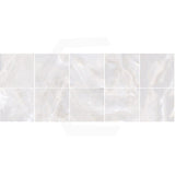 Jade White Marble Look Matt 600x600mm Tile