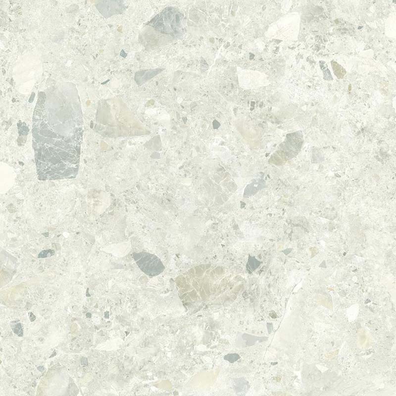 Luxstone White Terrazzo Look In & Out 600x600mm Tile