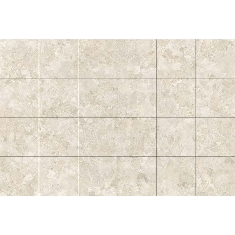 Matera Beige Stone & Terrazzo Look StoneTouch Tec 600x600mm Tile