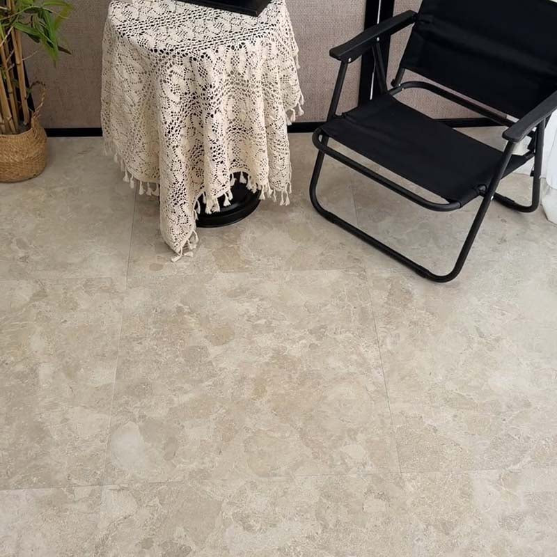 Matera Beige Stone & Terrazzo Look StoneTouch Tec 600x600mm Tile