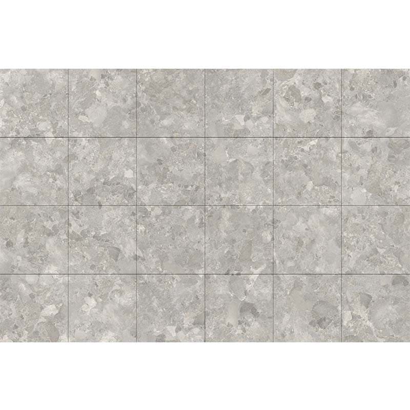 Matera Grey Stone & Terrazzo Look StoneTouch Tec 600x600mm Tile