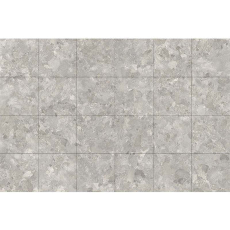 Matera Grey Stone & Terrazzo Look StoneTouch Tec 600x600mm Tile