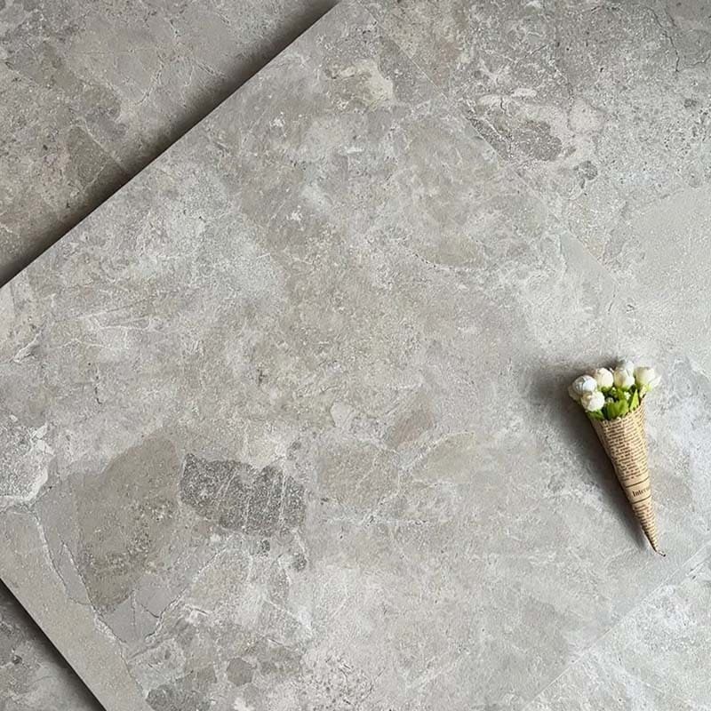 Matera Grey Stone & Terrazzo Look StoneTouch Tec 600x600mm Tile