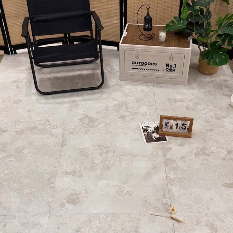 Matera White Stone & Terrazzo Look StoneTouch Tec 600x600mm Tile