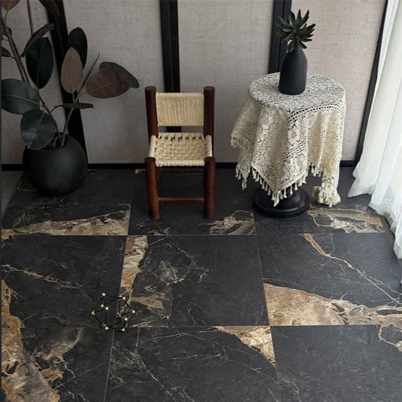 Monash Black Marble Look Matt 600/1200mm Tile