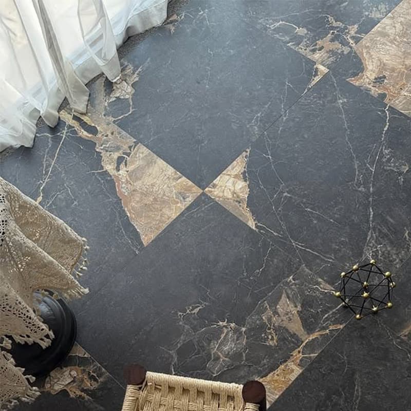 Monash Black Marble Look Matt 600/1200mm Tile
