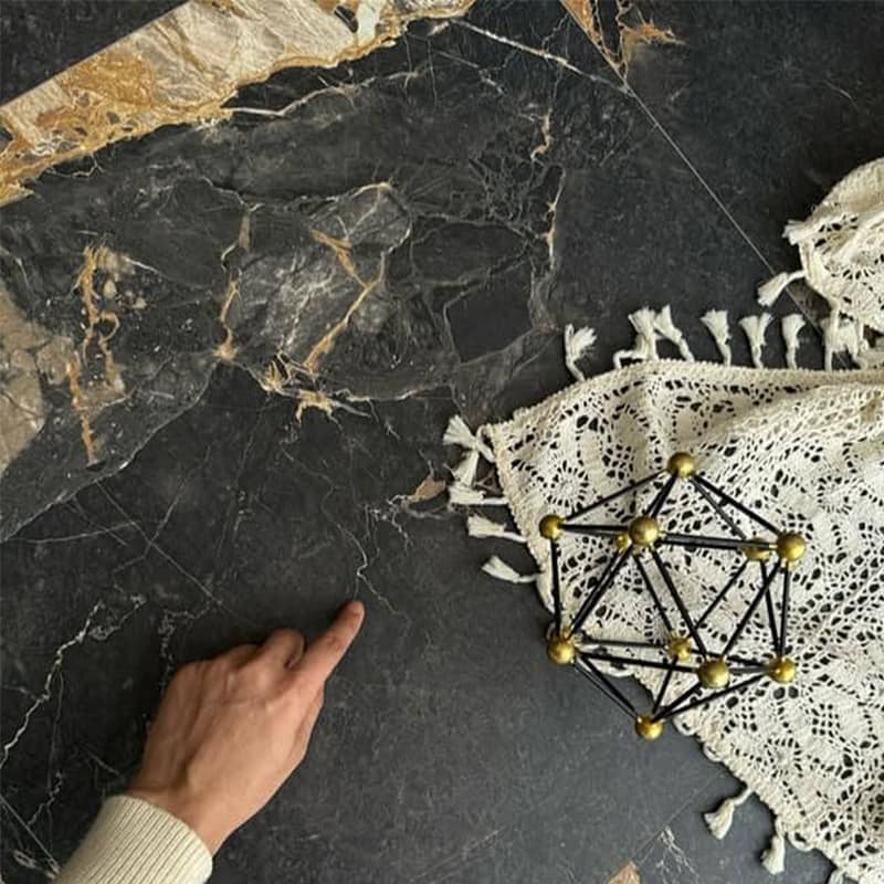 Monash Black Marble Look Matt 600/1200mm Tile