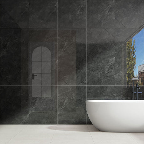 Origin Black Stone Look Polished 600/1200mm Tile