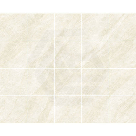 Taj Mahal Ivory Marble Look Matt 600x600mm Tile