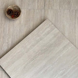 Victoria Cream Travertine Look In & Out 600x600mm Tile