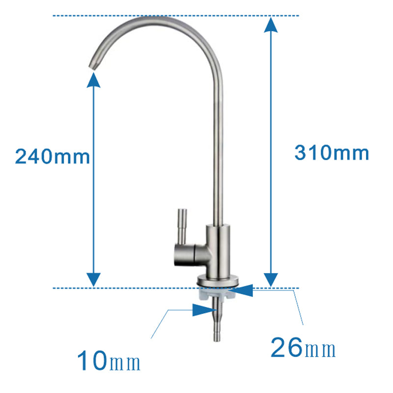 HG Pure Water Reverse Osmosis Water Purification System with Non-display Satallite Filter Tap