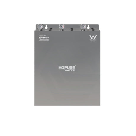 HG Pure Water Ultimate Whole House Water Filter System Stainless Steel Outdoor Installation Available