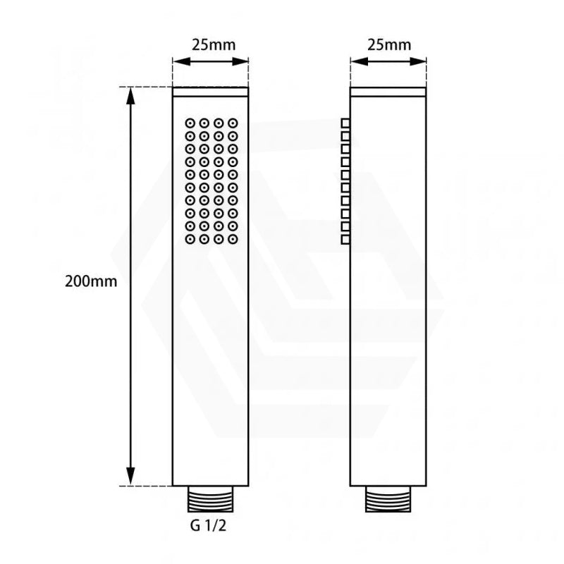 Norico Round Brass 1 Function Handheld Shower Only Variant Colour Available