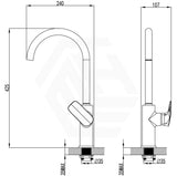 IKON Kara 360 degree Swivel Chrome Solid Brass Kitchen Sink Mixer Tap