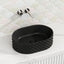 450X330X130Mm Oval Matt Black Above Counter Basin Ceramic Basins