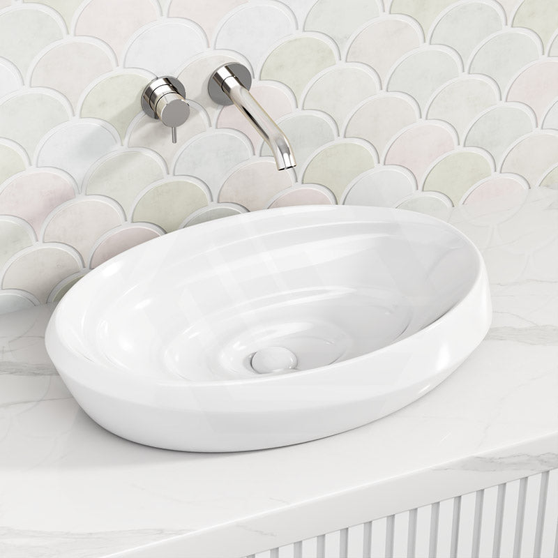 600x380x130mm Oval Ceramic Above Counter Basin Variant Colour Available