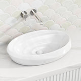 600x380x130mm Oval Ceramic Above Counter Basin Variant Colour Available