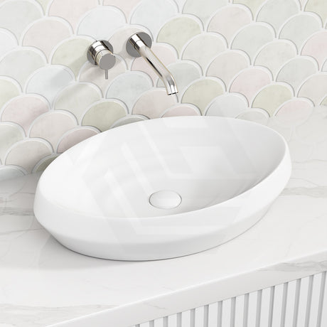 600x380x130mm Oval Ceramic Above Counter Basin Variant Colour Available