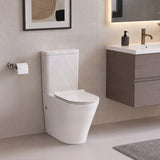 Tornado Silent High End Back To Wall Ceramic Toilet Suite 665x360x845mm - Gloss White