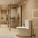 Tornado Silent High End Back To Wall Ceramic Toilet Suite 665x360x845mm - Gloss White