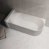 Infinity ARTEMIS Left/Right Acrylic Corner Bathtub NO Overflow 1500/1700mm - Matte White