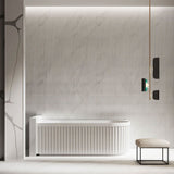 Infinity ARTEMIS Left/Right Acrylic Corner Bathtub NO Overflow 1500/1700mm - Matte White