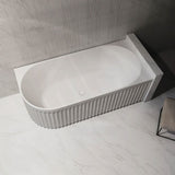 Infinity ARTEMIS Left/Right Acrylic Corner Bathtub NO Overflow 1500/1700mm - Matte White
