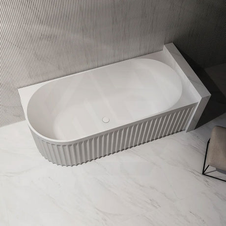 Infinity ARTEMIS Left/Right Acrylic Corner Bathtub NO Overflow 1500/1700mm - Matte White