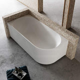 Infinity BELUS Left/Right Acrylic Corner Bathtub NO Overflow 1500/1700mm - Gloss White