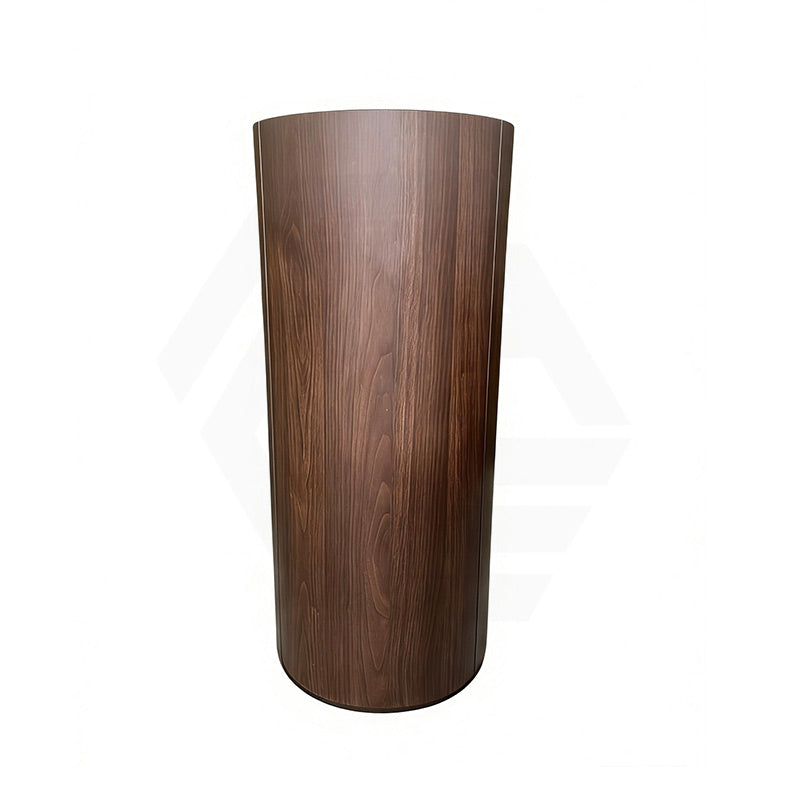 Infinity Felix 390mm Round Walnut Plywood Vanity With Single Door