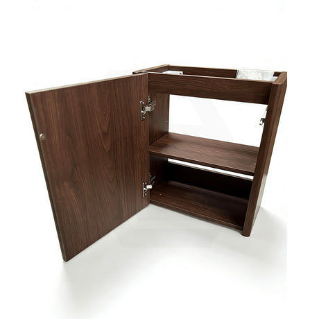 Infinity Felix 450mm Walnut Plywood Wall Hung Vanity With Single Door