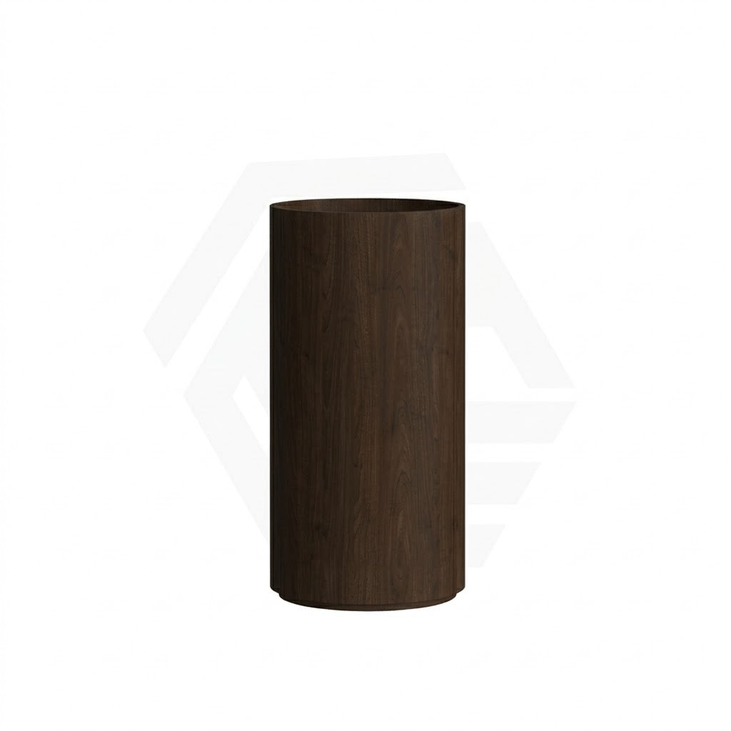 Infinity Freya 440mm Round Walnut Oak Freestanding Plywood Vanity With Single Door